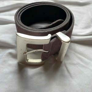 Purple Suede Belt